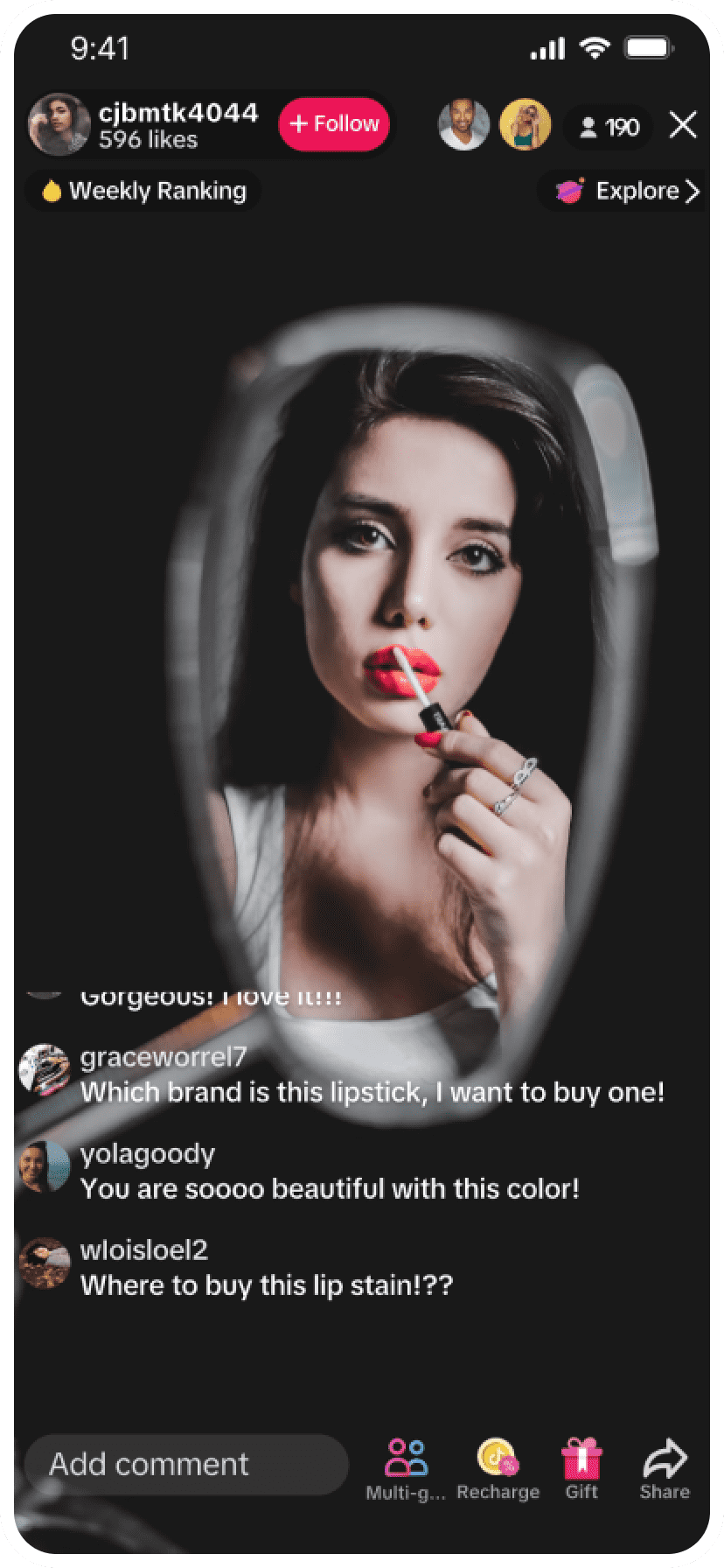 Live Shopping of TikTok Shop Marketplace